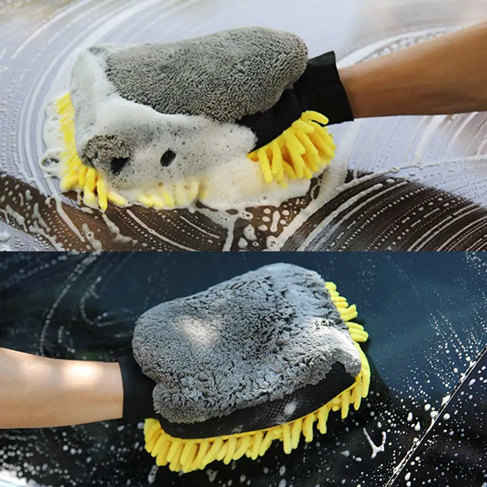 Detailing Brush Set - Araba Yıkama Eldiveni Mercan Mitt Yumuşak