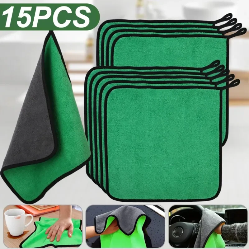 Microfiber Towel Detailing - 5/15 adet Mikrofiber Temizlik Havlusu Araba